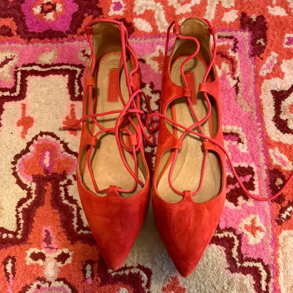 TopShop Ankle Wrap Flat-Size 39